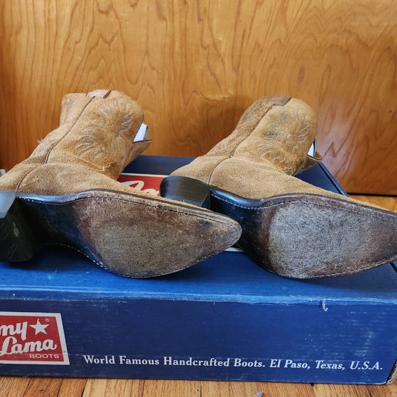 Tony Lama Suede Cowboy Boot (L: Jessica Alba) - Picture 4 of 4